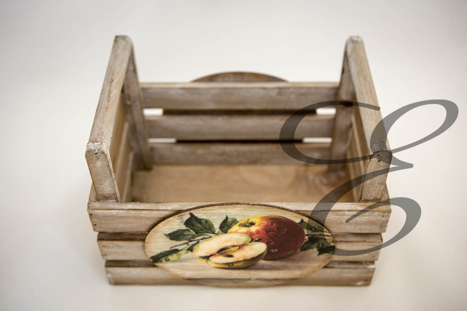 Obst  & Gemüsekorb Shabby Chic Obstmotiv – Handgefertigtes Unikat von E-Family Jestetten